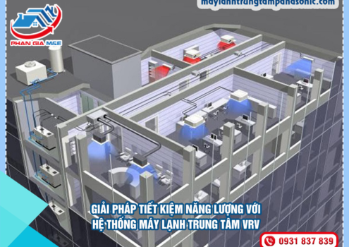 Tiết kiệm năng lượng với hệ thống máy lạnh trung tâm VRV