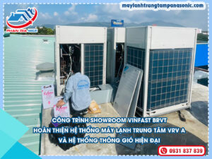 Read more about the article Hệ thống máy lạnh cho công trình Showroom VinFast BRVT