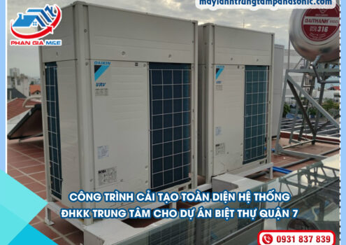 Công trình hệ thống ĐHKK trung tâm cho dự án Biệt Thự Quận 7